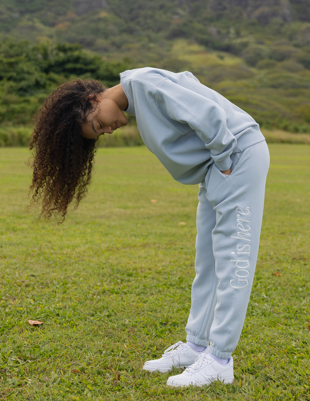 God Is Here Unisex Sweatpant, image 2 of 5