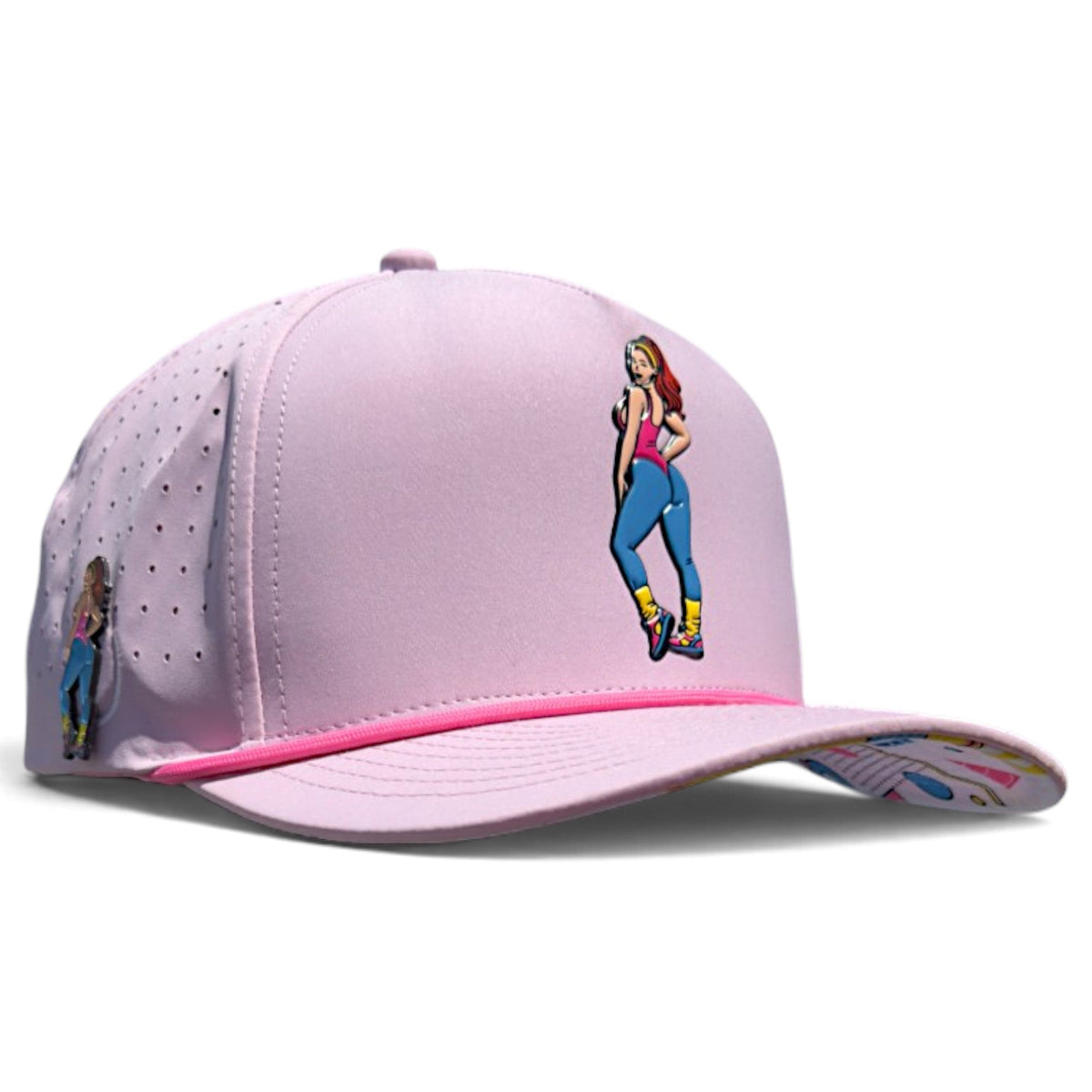 Aerobic Angel Golf Hat | Snapback Cap | Built-in Magnetic Ball Marker Holder + Marker Included | Adjustable | Yoga, image 1 of 8