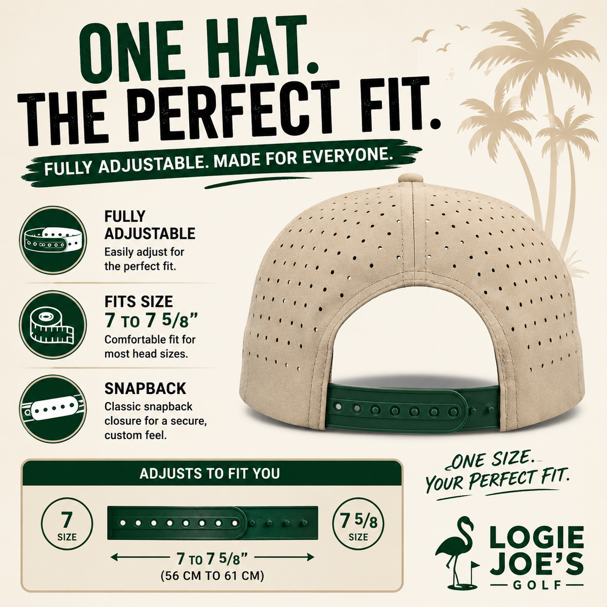 Marlin Golf Hat | Snapback Cap | Built-in Magnetic Ball Marker Holder + Marker Included | Adjustable Purple, image 4 of 8