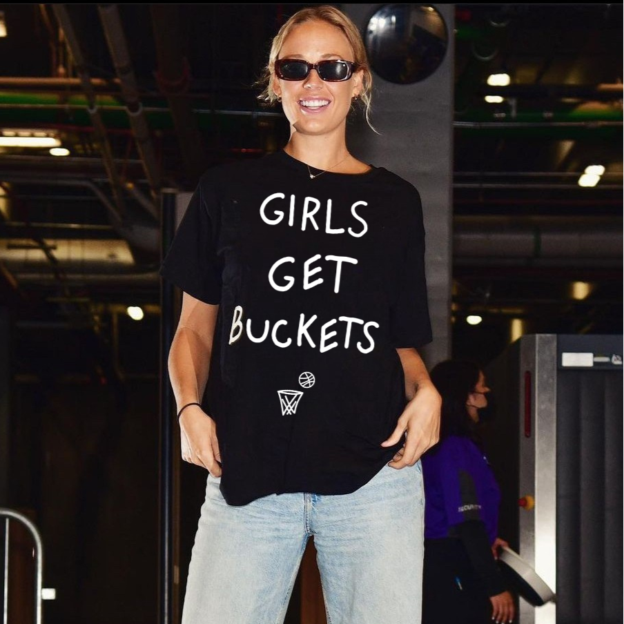 Girls Get Buckets - T-Shirt - Black, image 2 of 5
